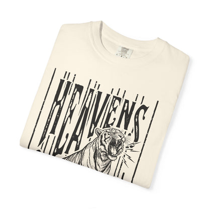 Heaven's Are Roaring Tiger Tee- Pink Writing