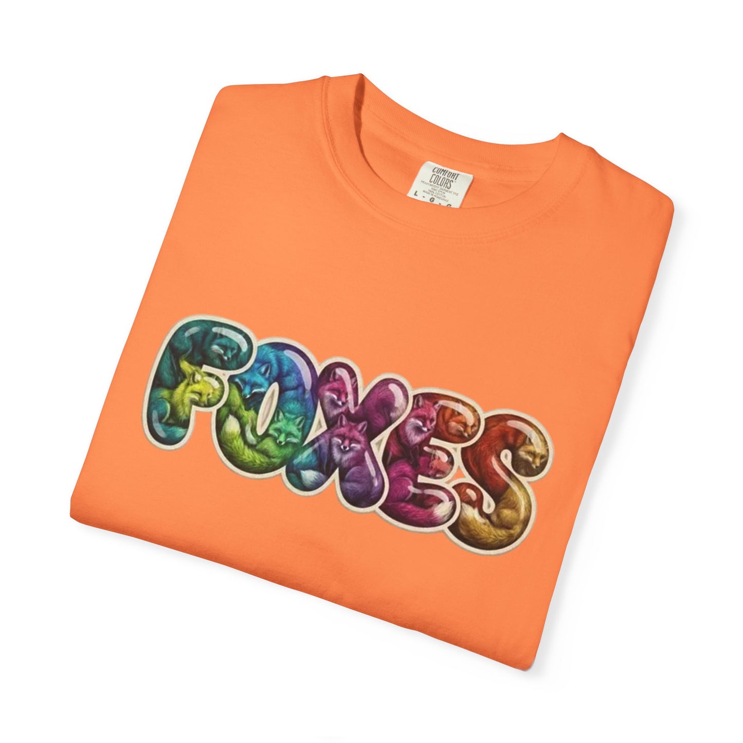 Bubble Letter Foxes Tee
