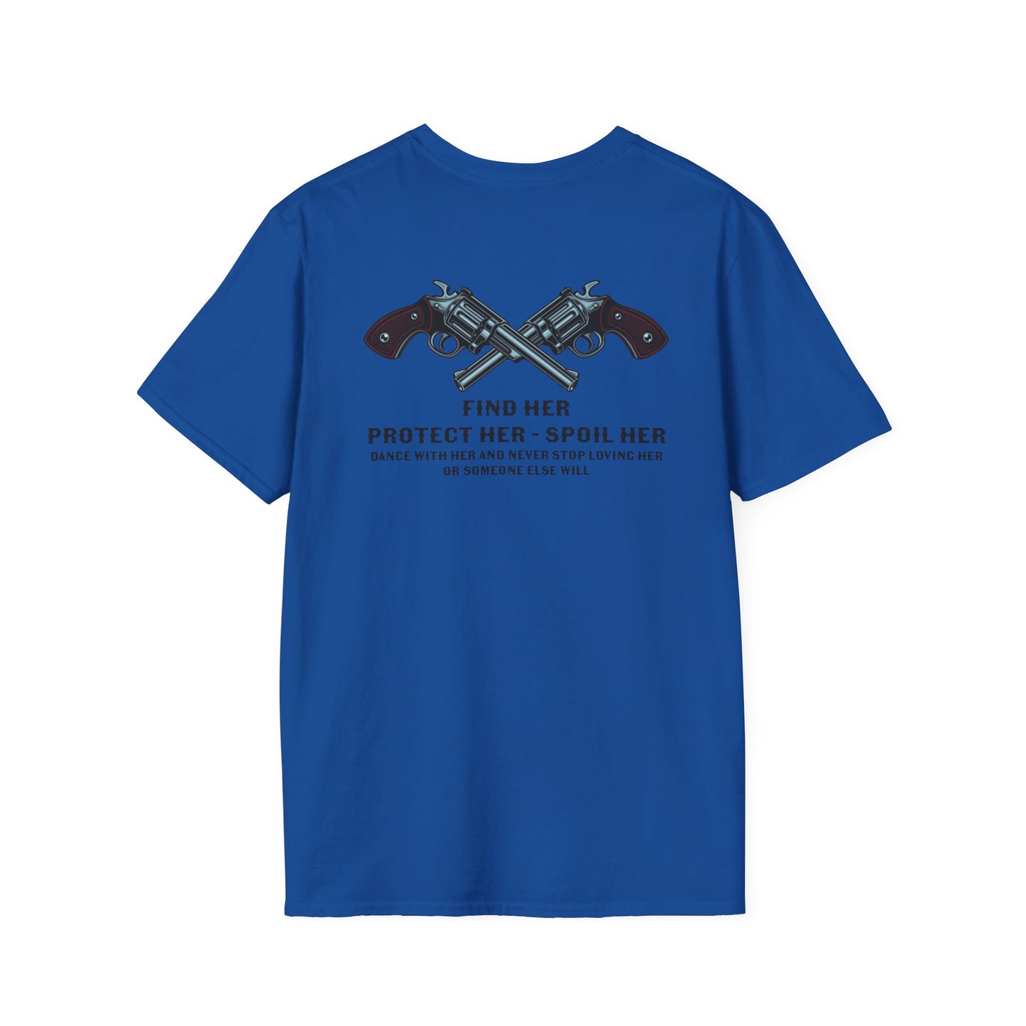 Mens Western Double Sided — "Find Her, Protect Her, Spoil Her"