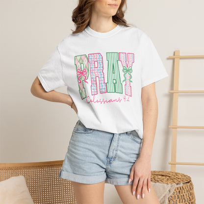 Pray Floral Graphic Tee
