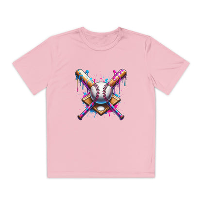 Colorful Drip Baseball Boys Tee