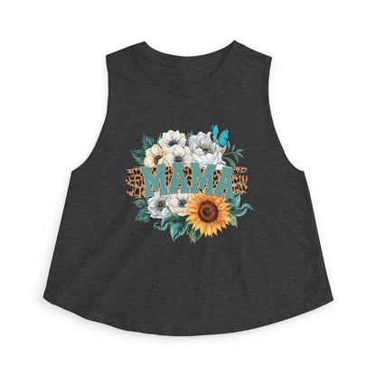 Mama Sunflower Crop Top