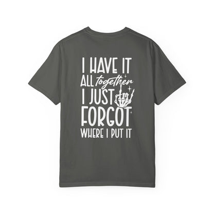 Mom Life Tee - Front& Back - White Writing