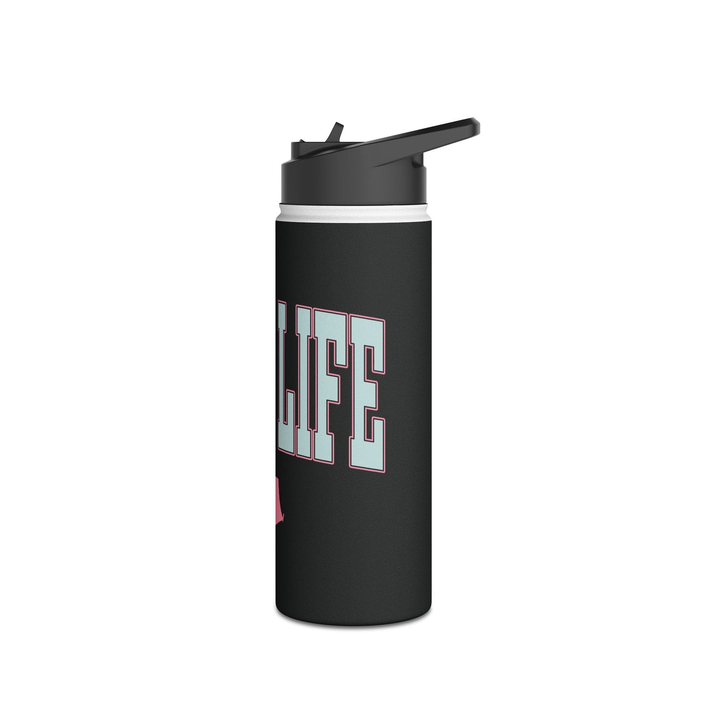 Camp Life Stainless Steel Water Bottle - BLACK