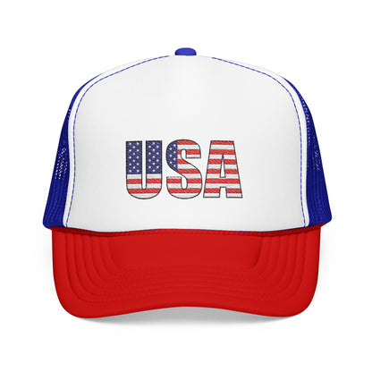 USA Flag Trucker Hat