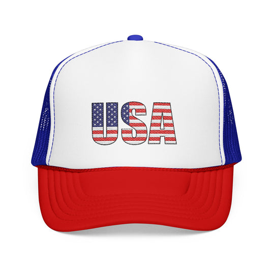 USA Flag Trucker Hat