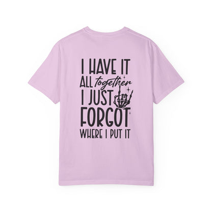 Mom Life Tee - Front& Back - Black Writing