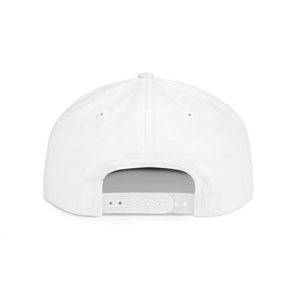 Mama Checkerboard Flat Bill Snapback Hat — Retro Pink Script Cap for Moms