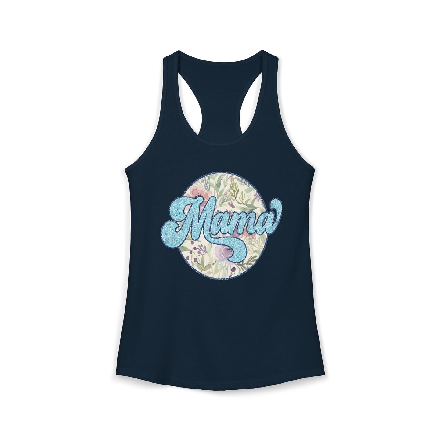 Mama Floral Racerback Tank