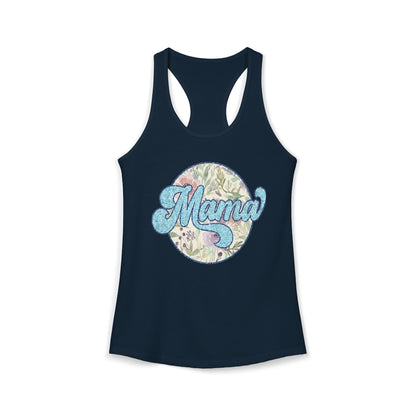 Mama Floral Racerback Tank