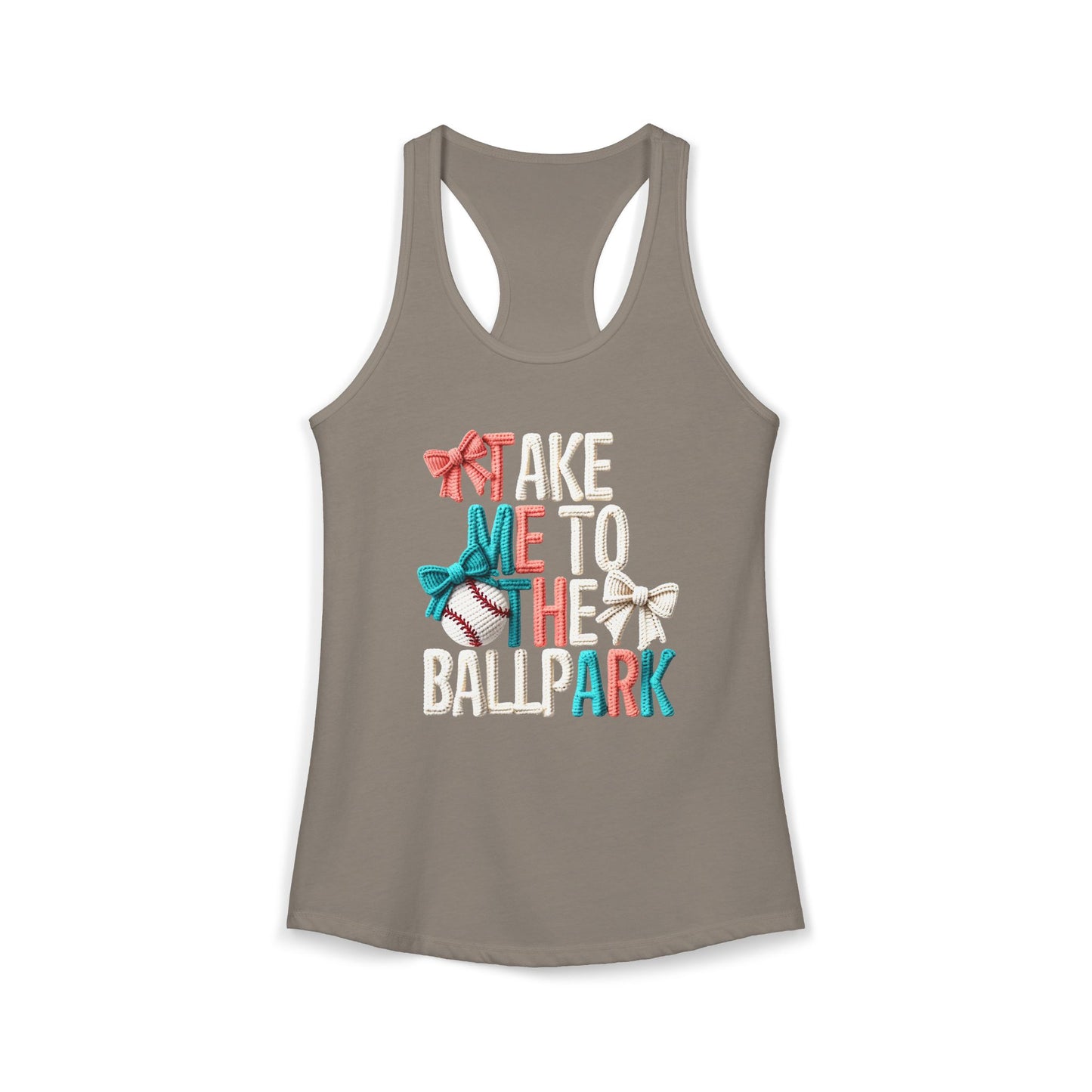 Take me to The Ballpark Racerback Tank