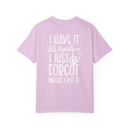 Mom Life Tee - Front& Back - White Writing