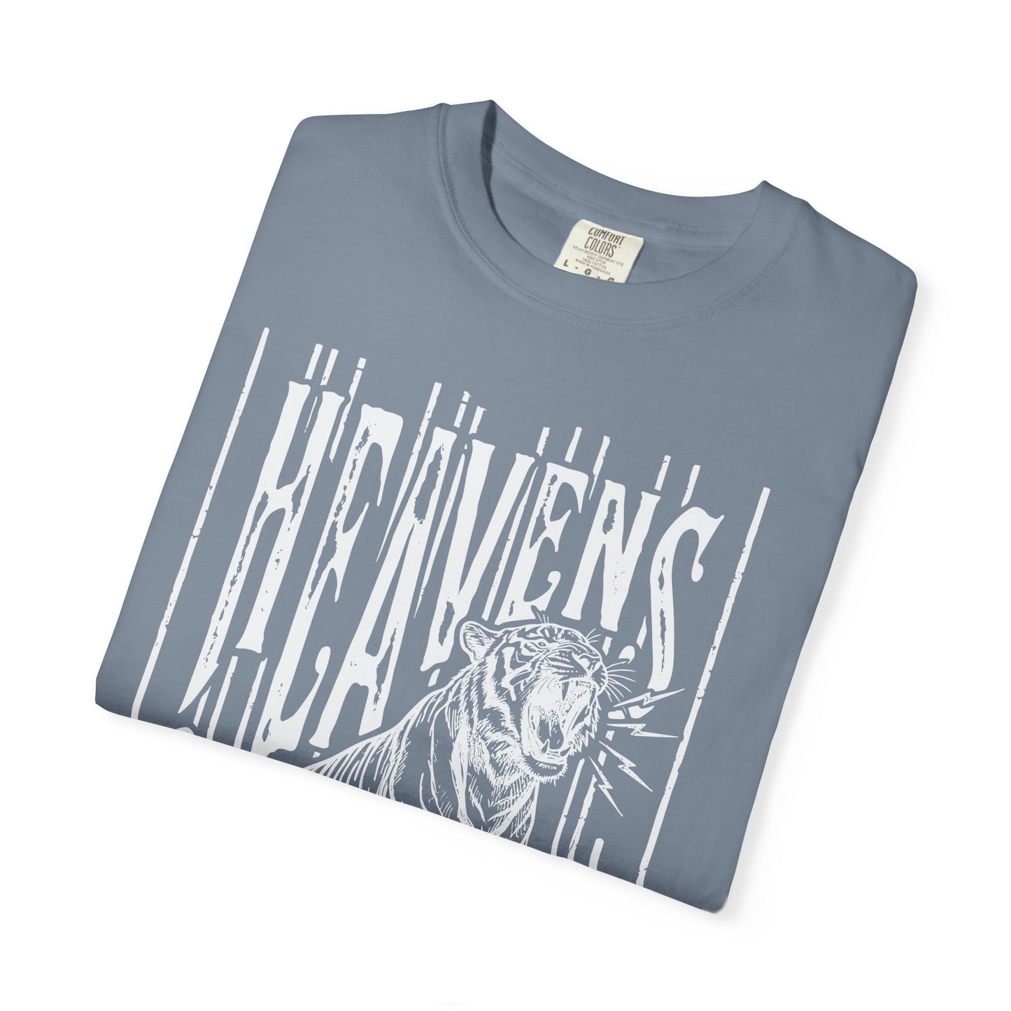 Heaven's Are Roaring Tiger Tee- Purple Writing