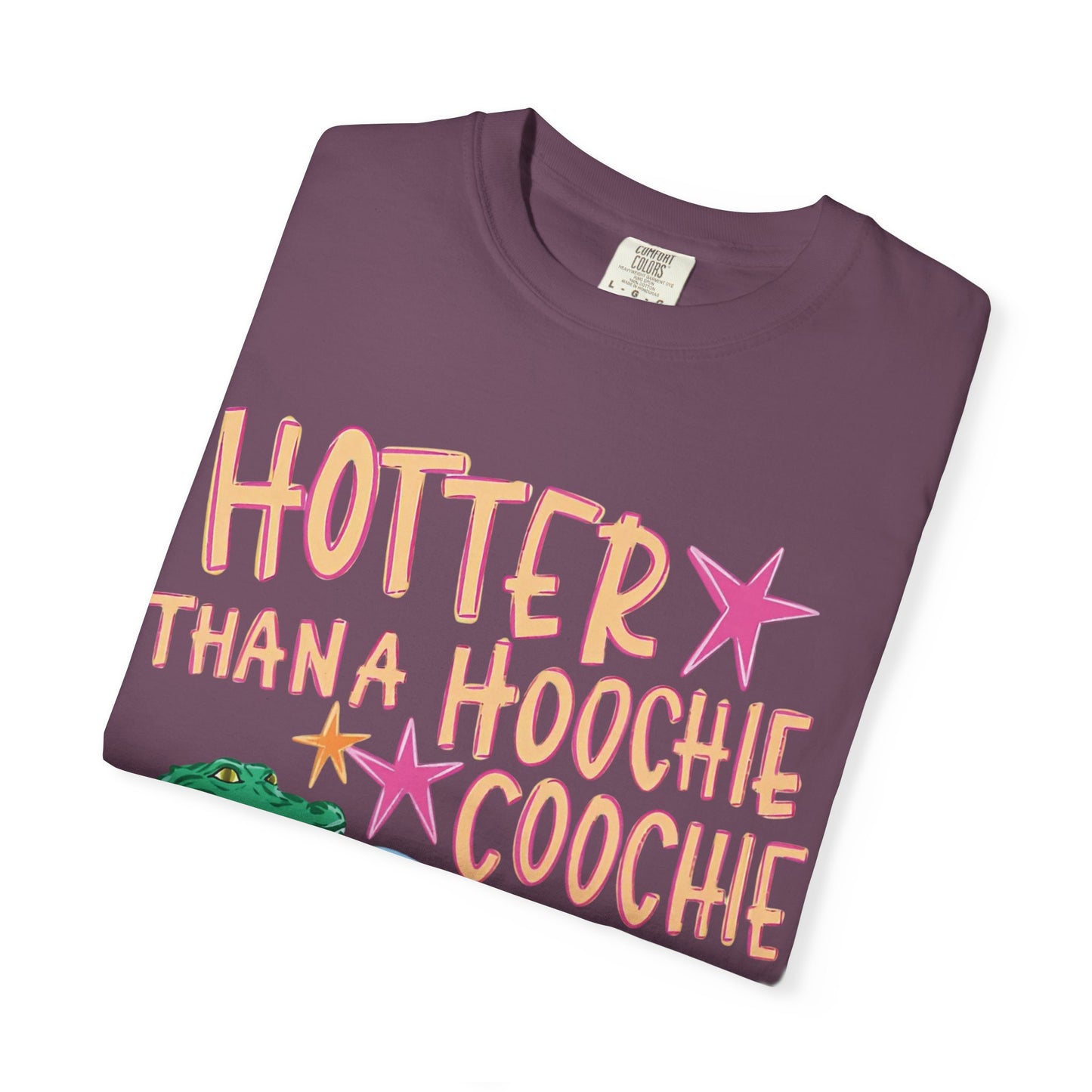 "Hotter Than a Hoochie Coochie" Alligator Pool Party Tee