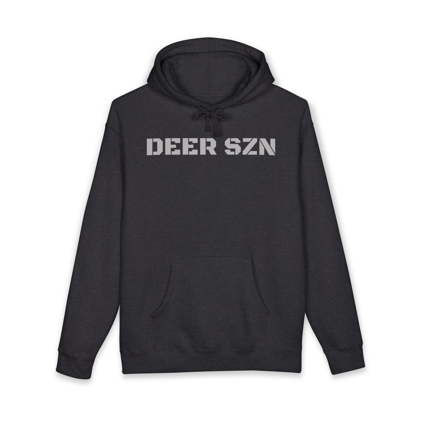 Deer SZN Hoodie - Camo Text Hunting Sweatshirt
