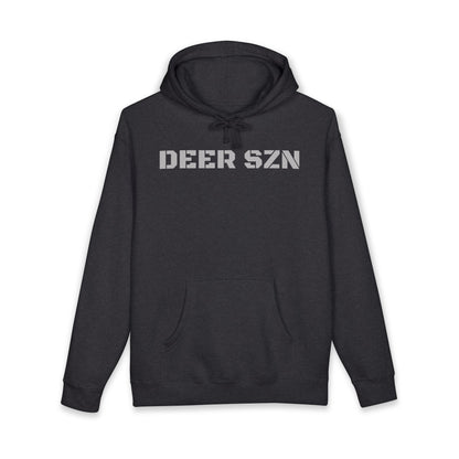 Deer SZN Hoodie - Camo Text Hunting Sweatshirt