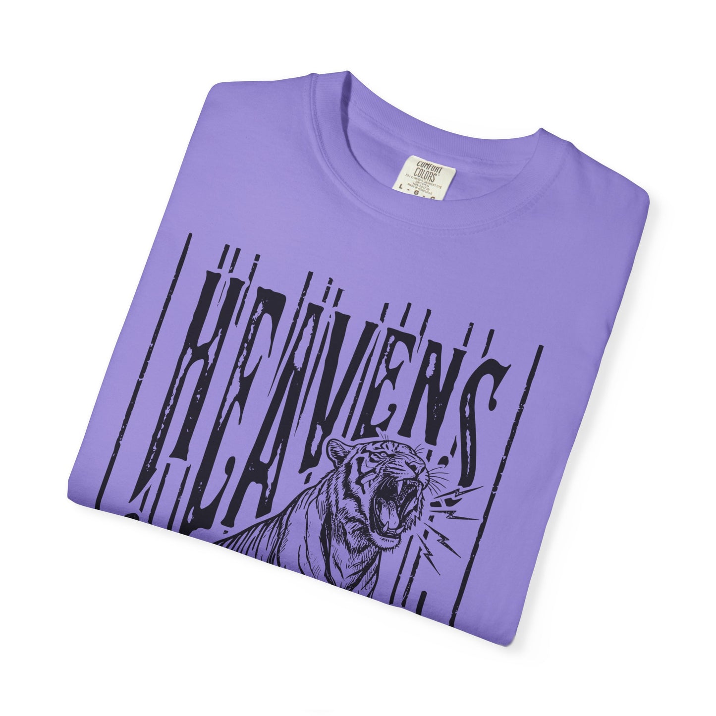 Heaven's Are Roaring Tiger Tee- Pink Writing