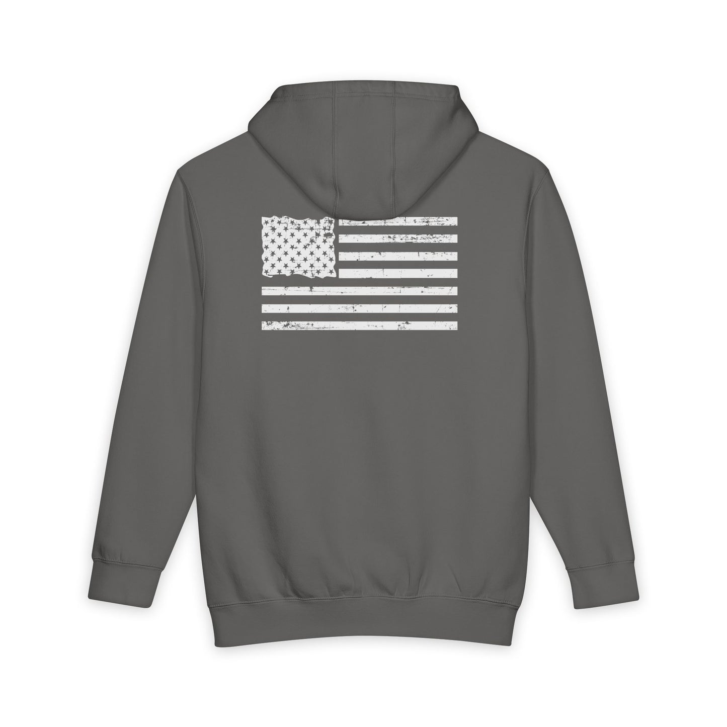 American Flag Hoodie with '1776' Stars — Vintage Patriotic Pullover