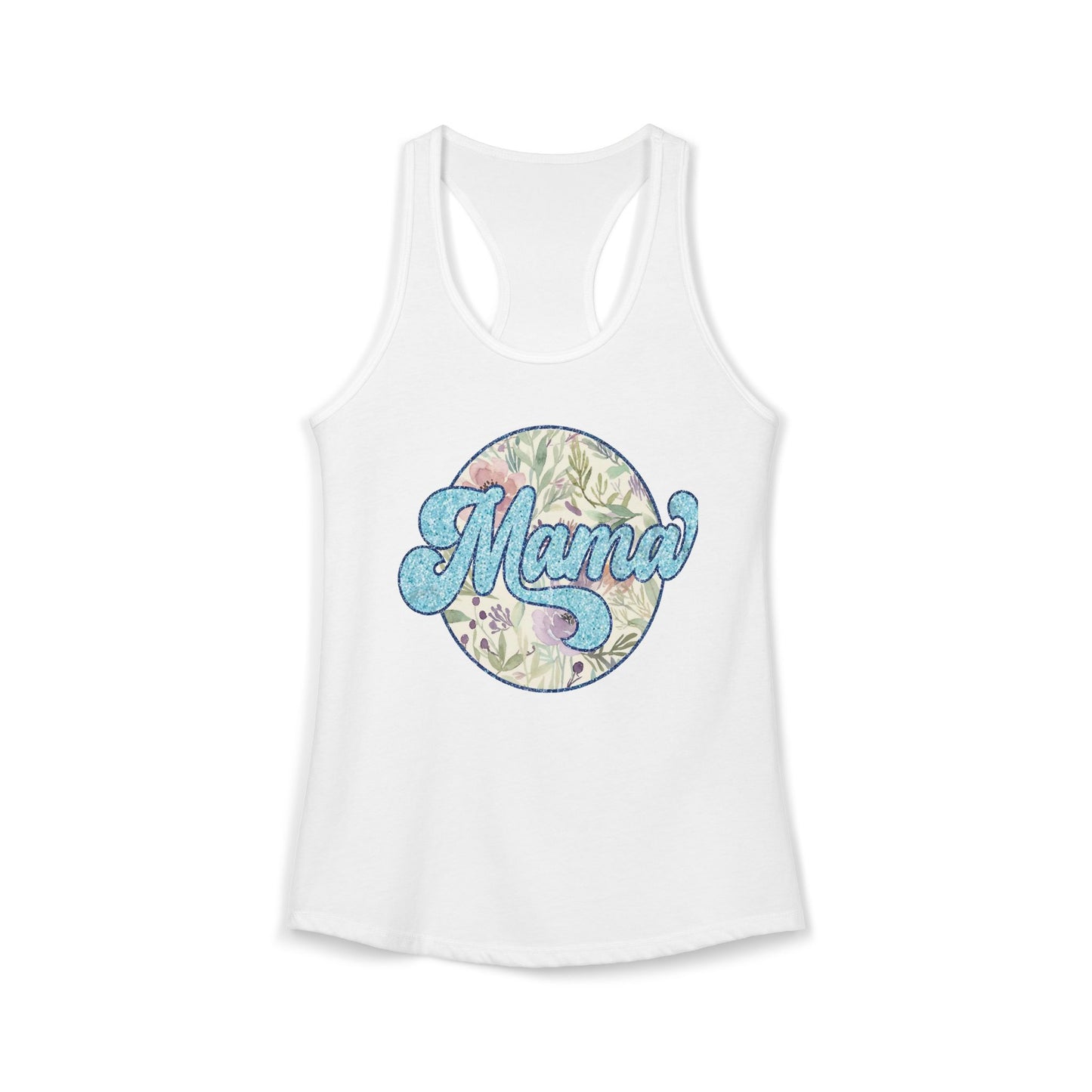 Mama Floral Racerback Tank