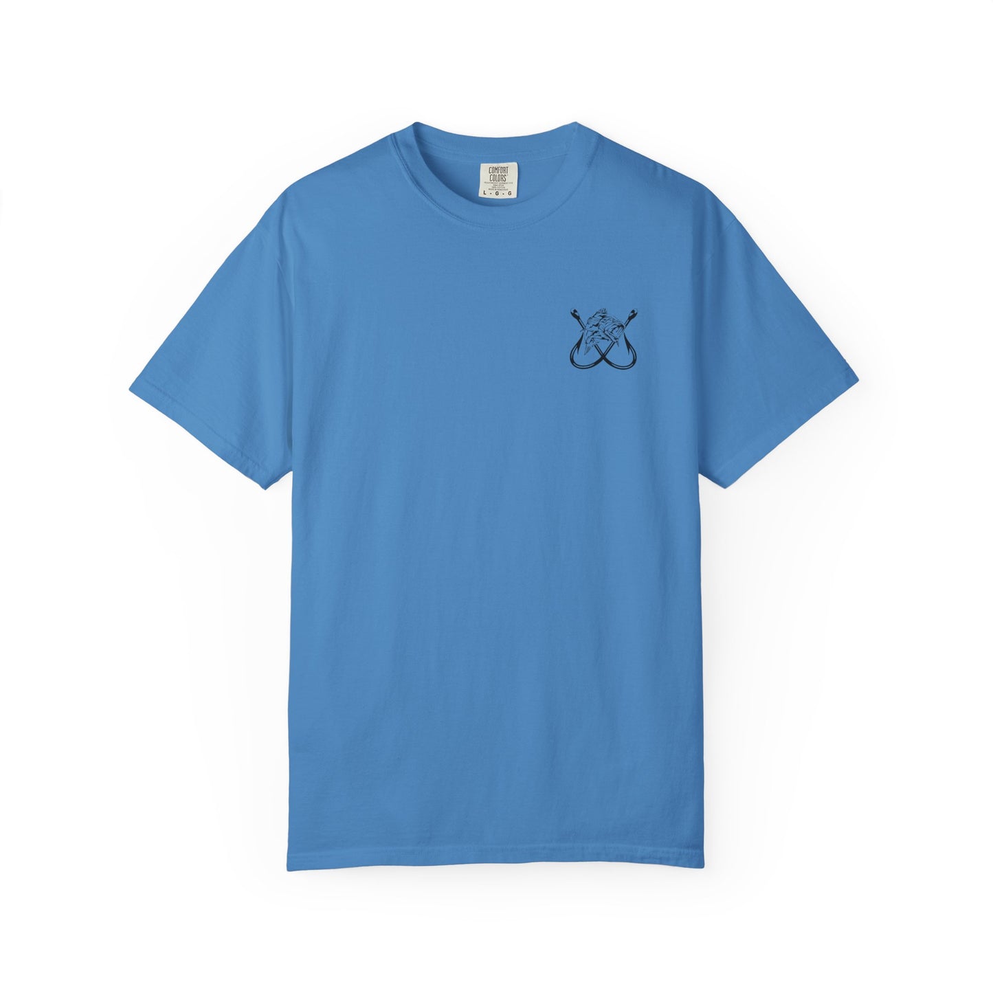 Fishing Hook Flag T-Shirt — "Bite Me" Back Graphic