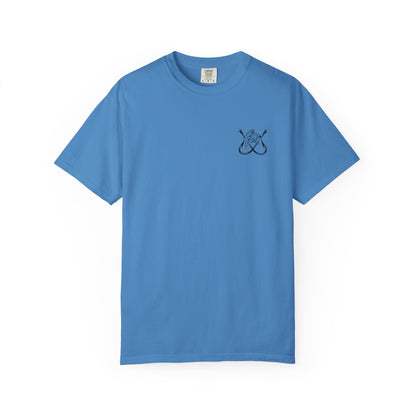 Fishing Hook Flag T-Shirt — "Bite Me" Back Graphic