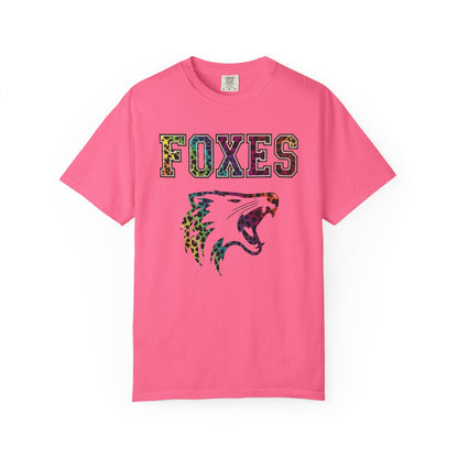 Foxes Leopard Mascot Tee