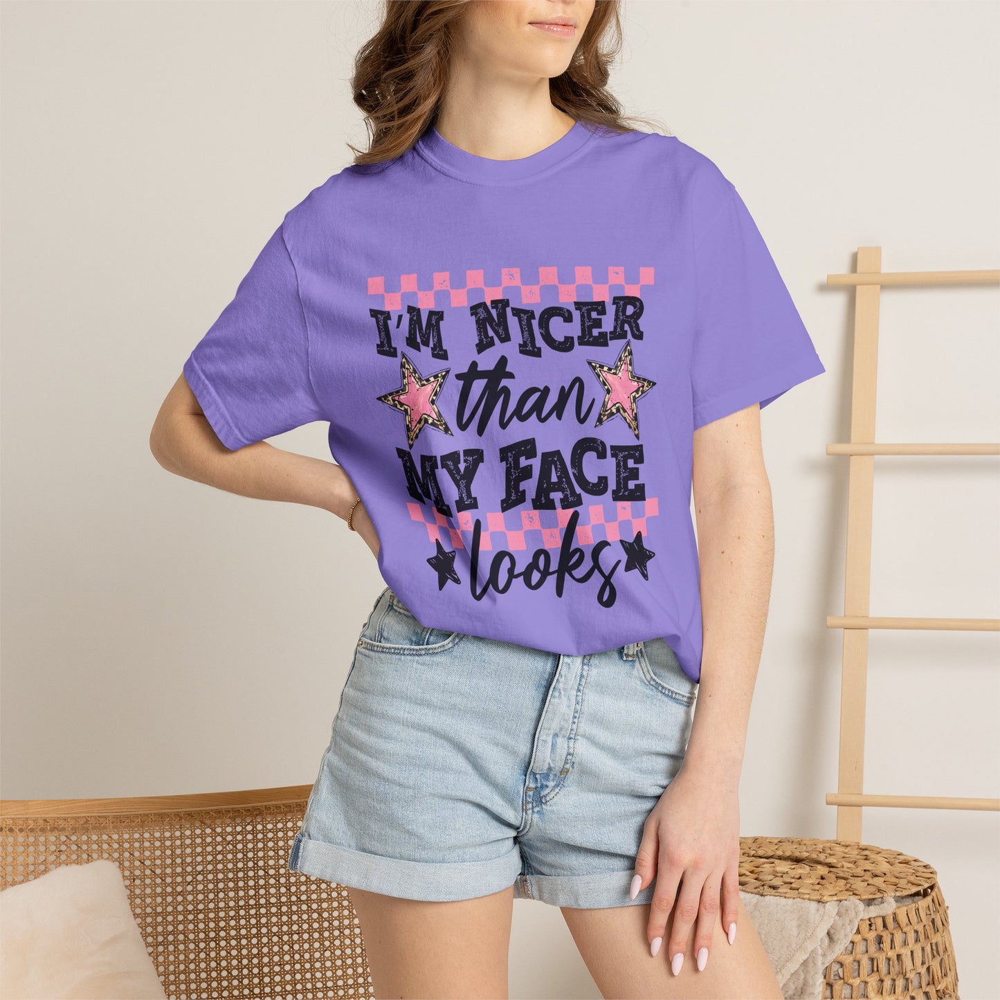 I’m Nicer Than My Face Looks Tee