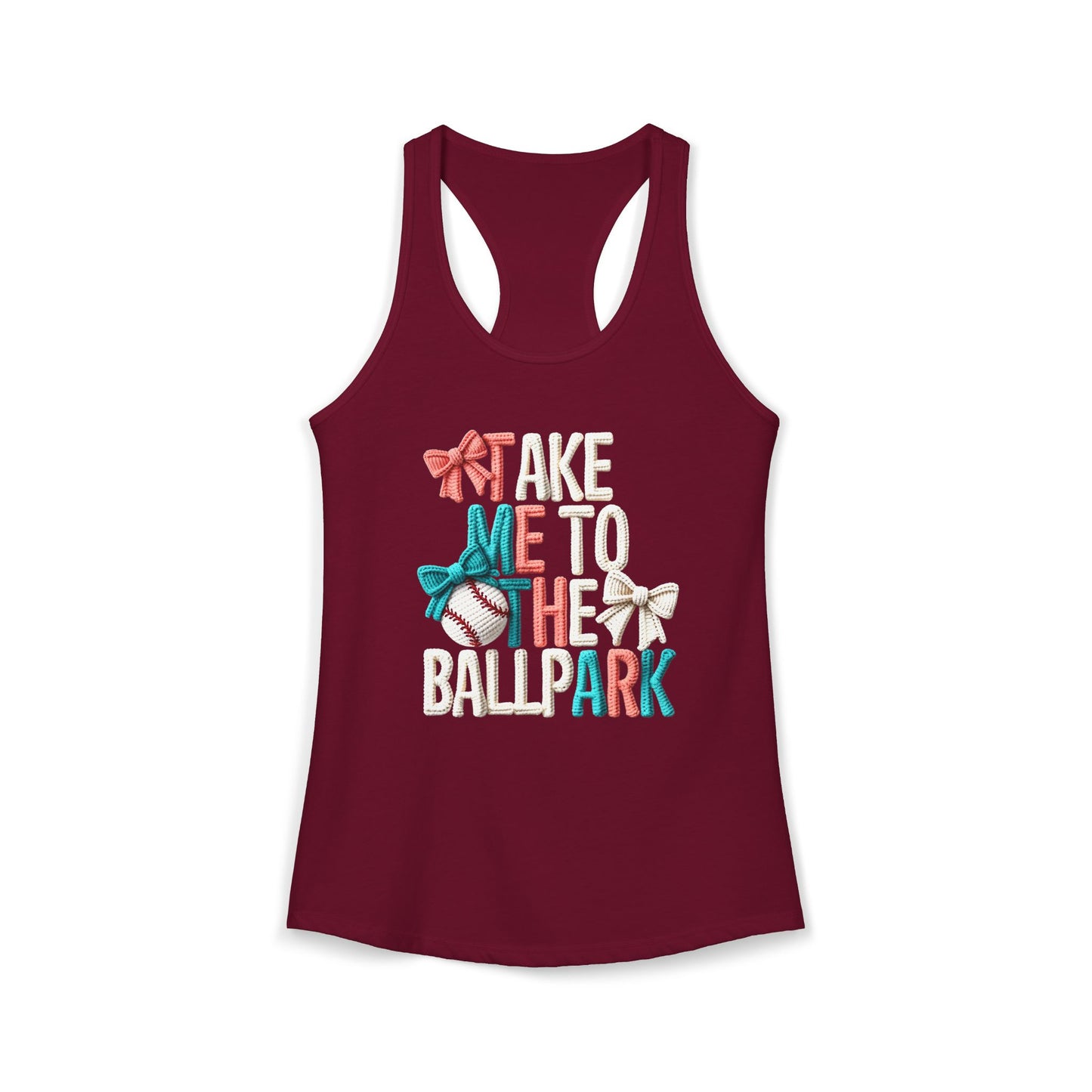 Take me to The Ballpark Racerback Tank