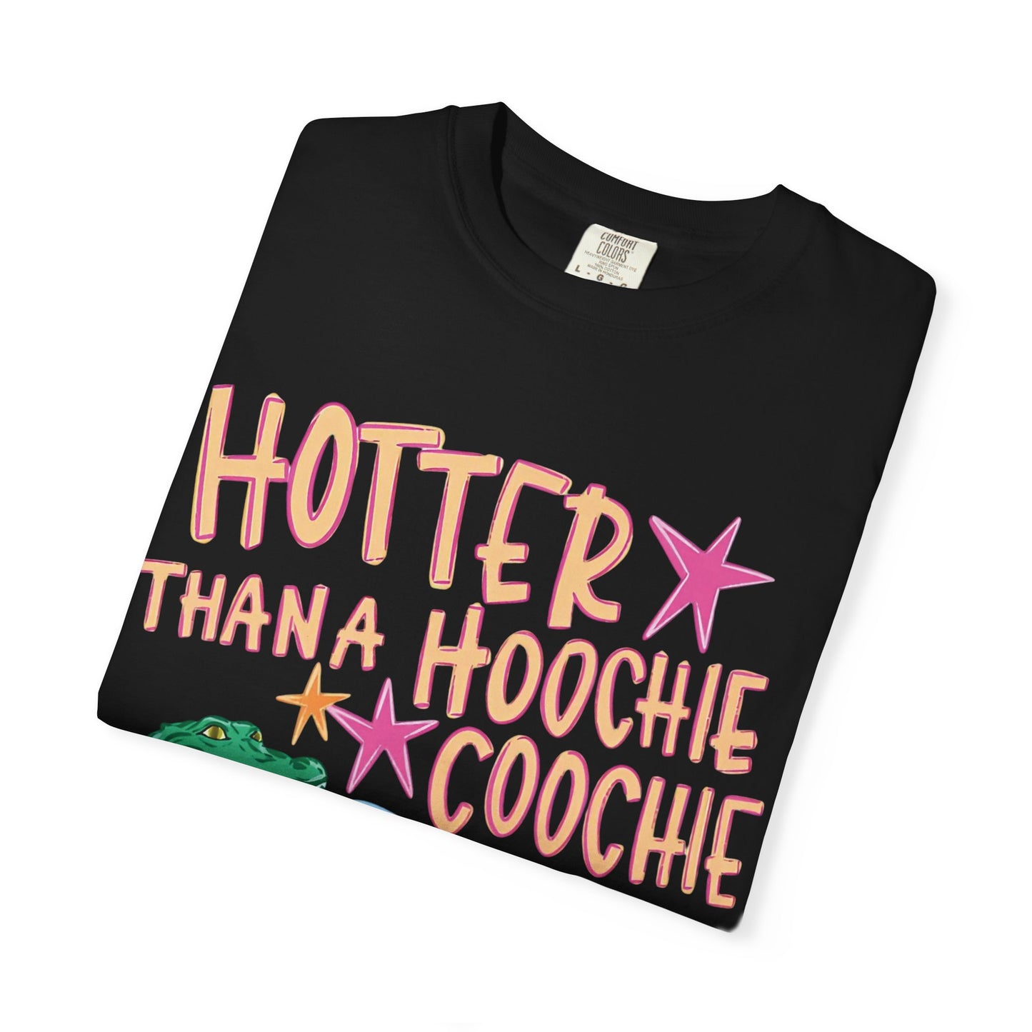 "Hotter Than a Hoochie Coochie" Alligator Pool Party Tee