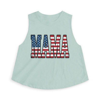 Patriotic MAMA Crop Top