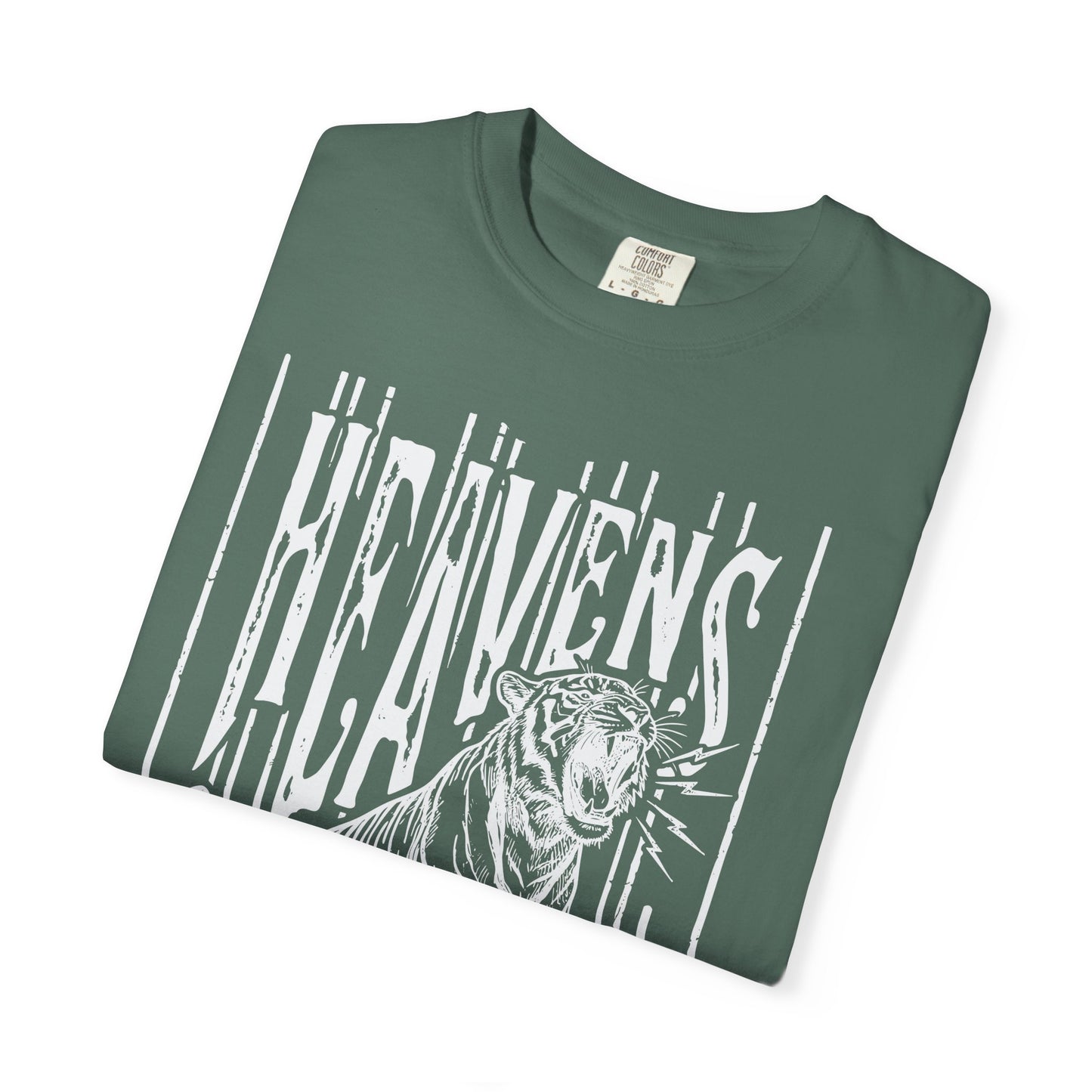 Heaven's Are Roaring Tiger Tee- Purple Writing