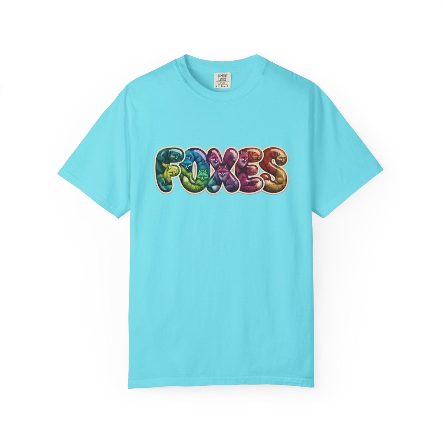 Bubble Letter Foxes Tee