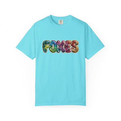 Bubble Letter Foxes Tee
