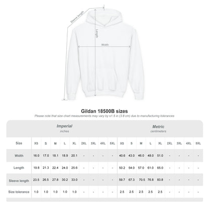 Youth Double Sided Baseball Hoodie — Colorful Dripping Ball & Cool Batter Graphic