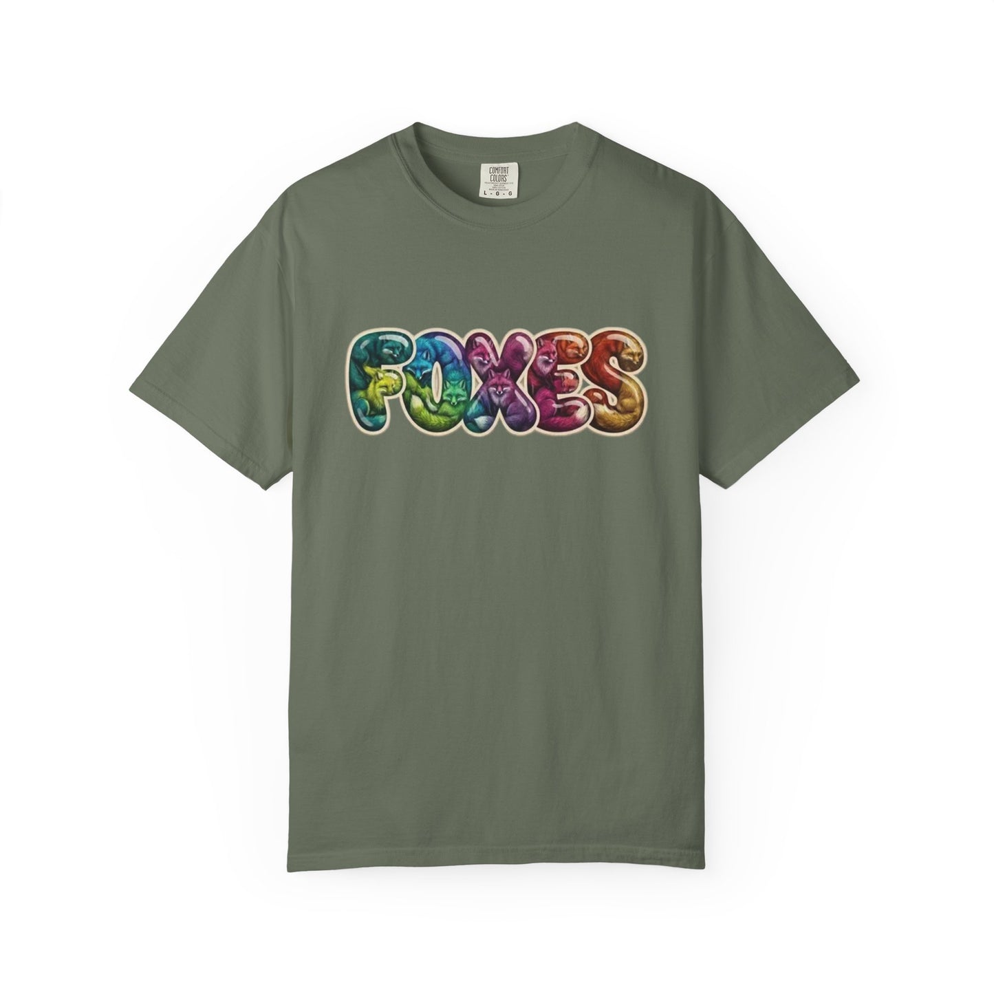 Bubble Letter Foxes Tee