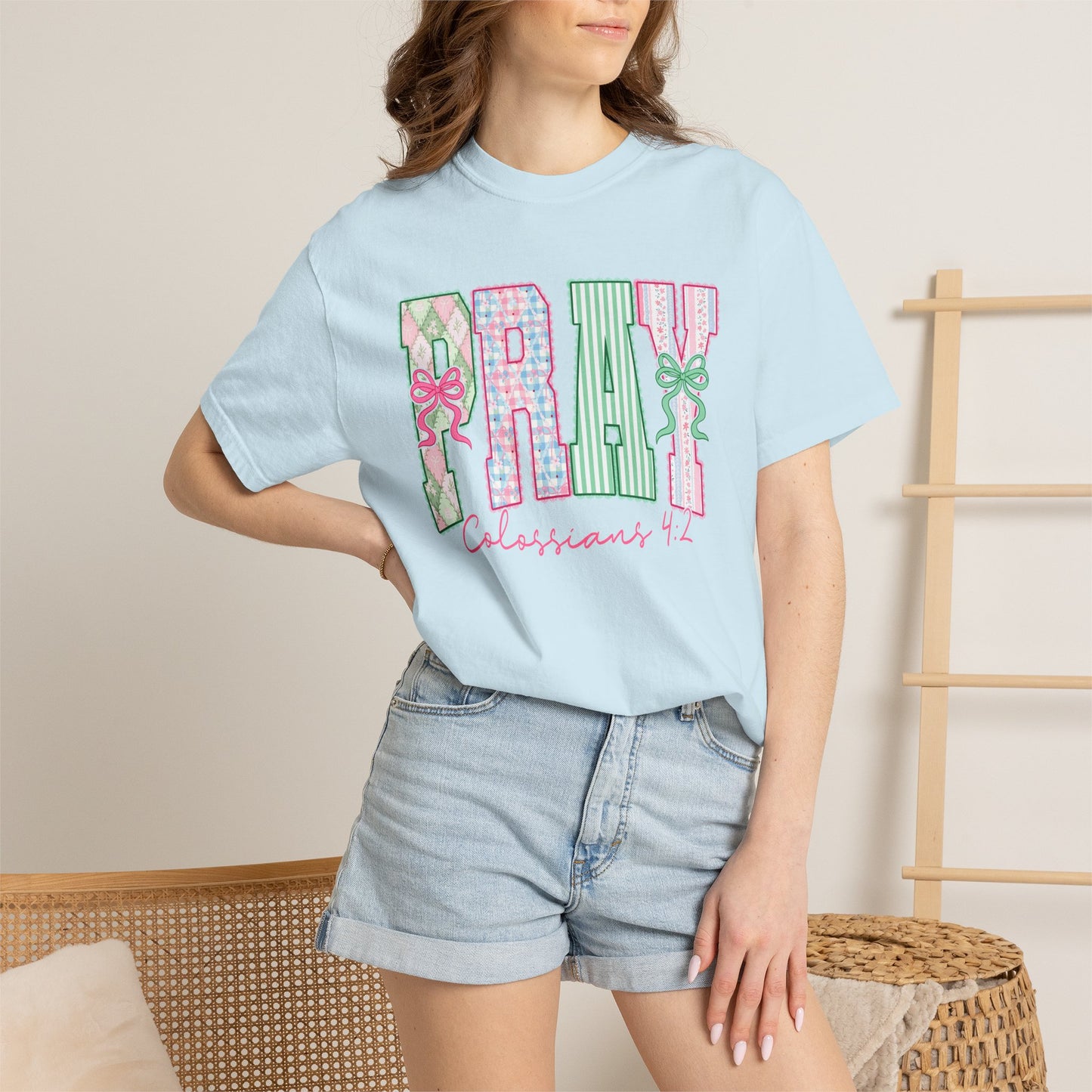 Pray Floral Graphic Tee