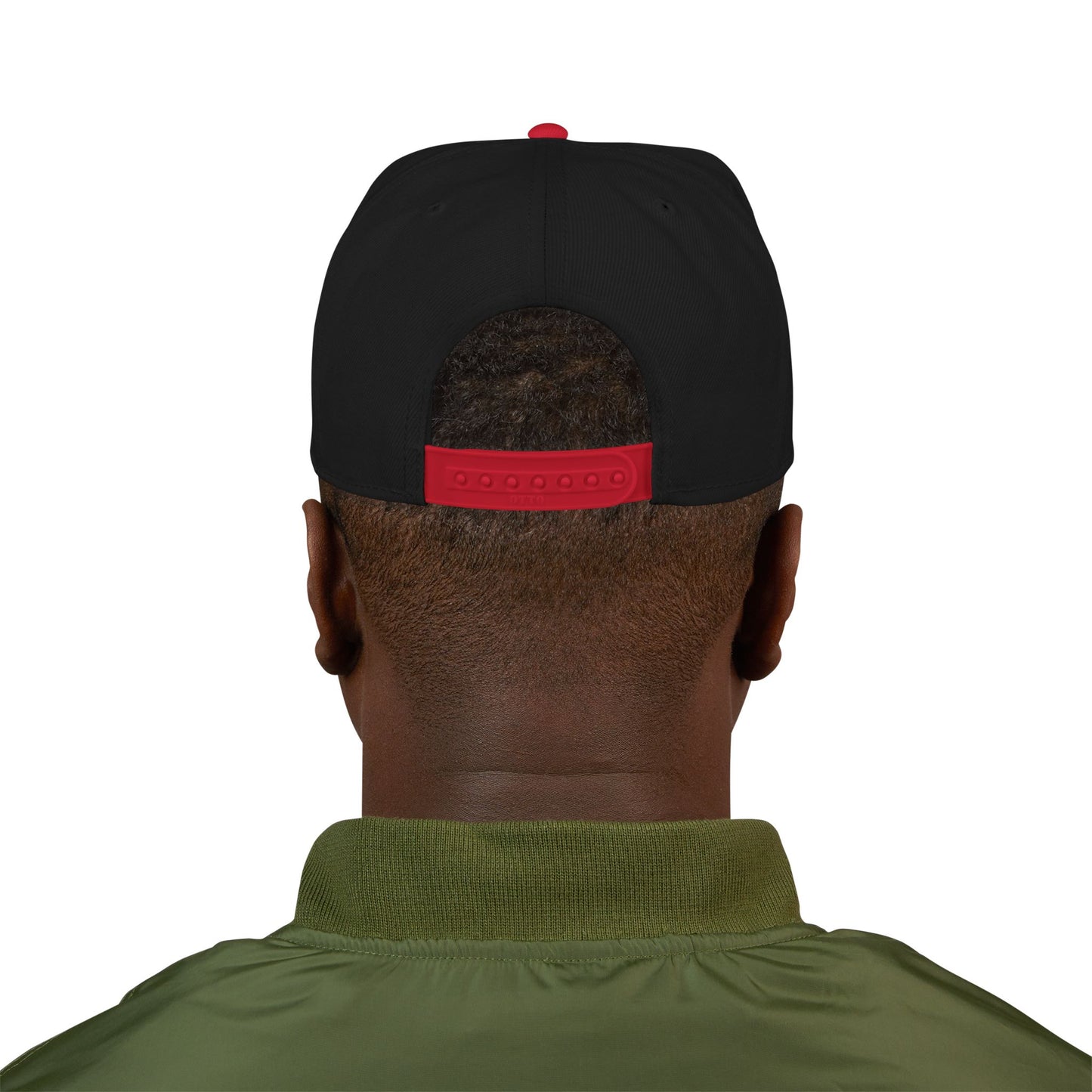 Embroidered Distressed Flag Snapback Hat
