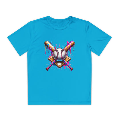 Colorful Drip Baseball Boys Tee