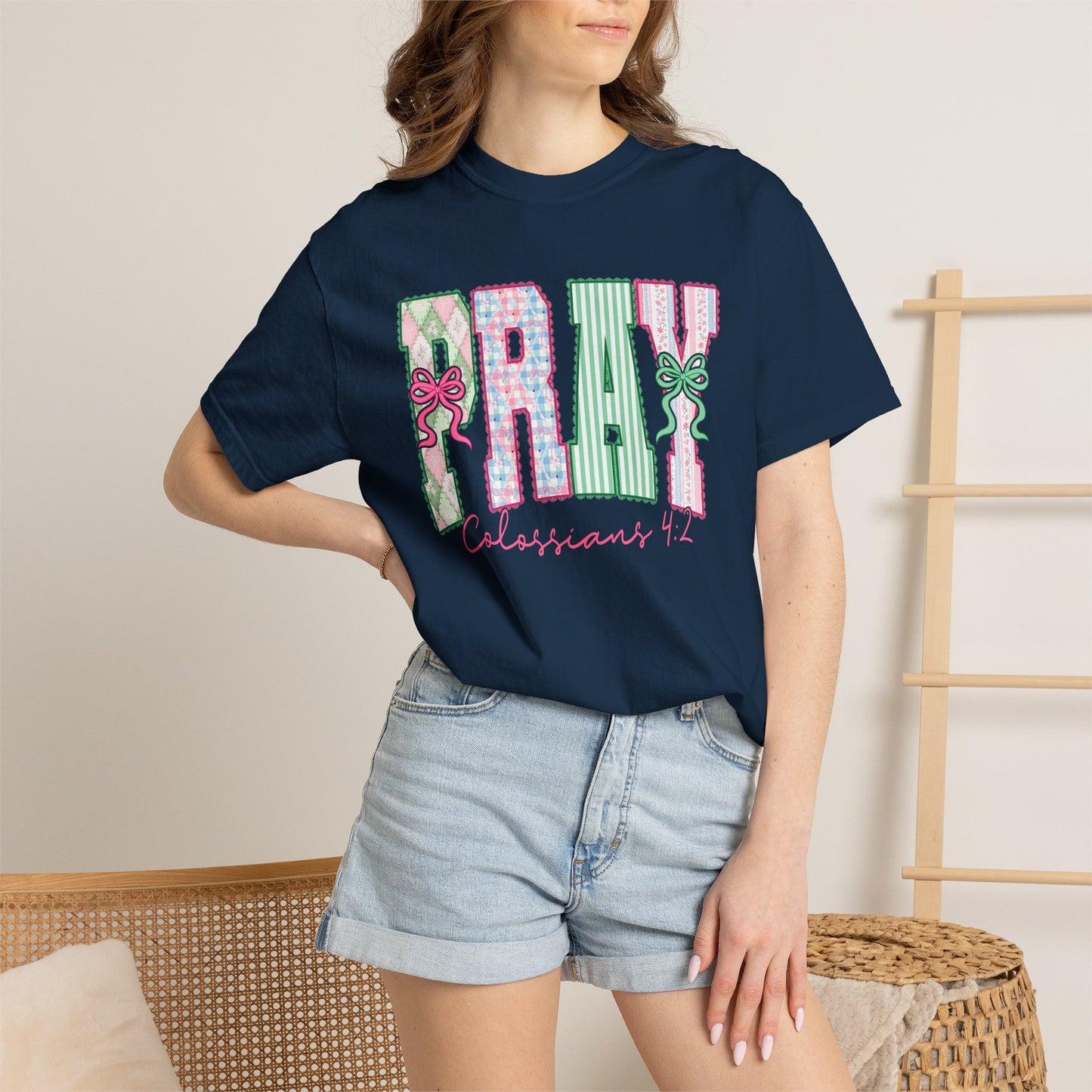 Pray Floral Graphic Tee