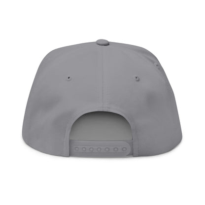 Embroidered USA Sketch Flag Flat Bill Cap