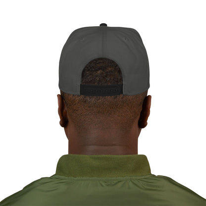 Embroidered Distressed Flag Snapback Hat