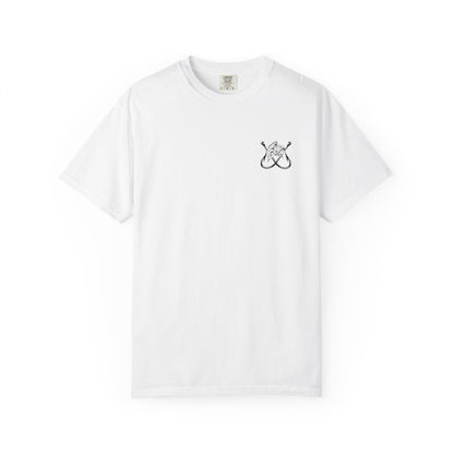 Fishing Hook Flag T-Shirt — "Bite Me" Back Graphic