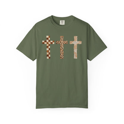 Animal Print Cross Tee