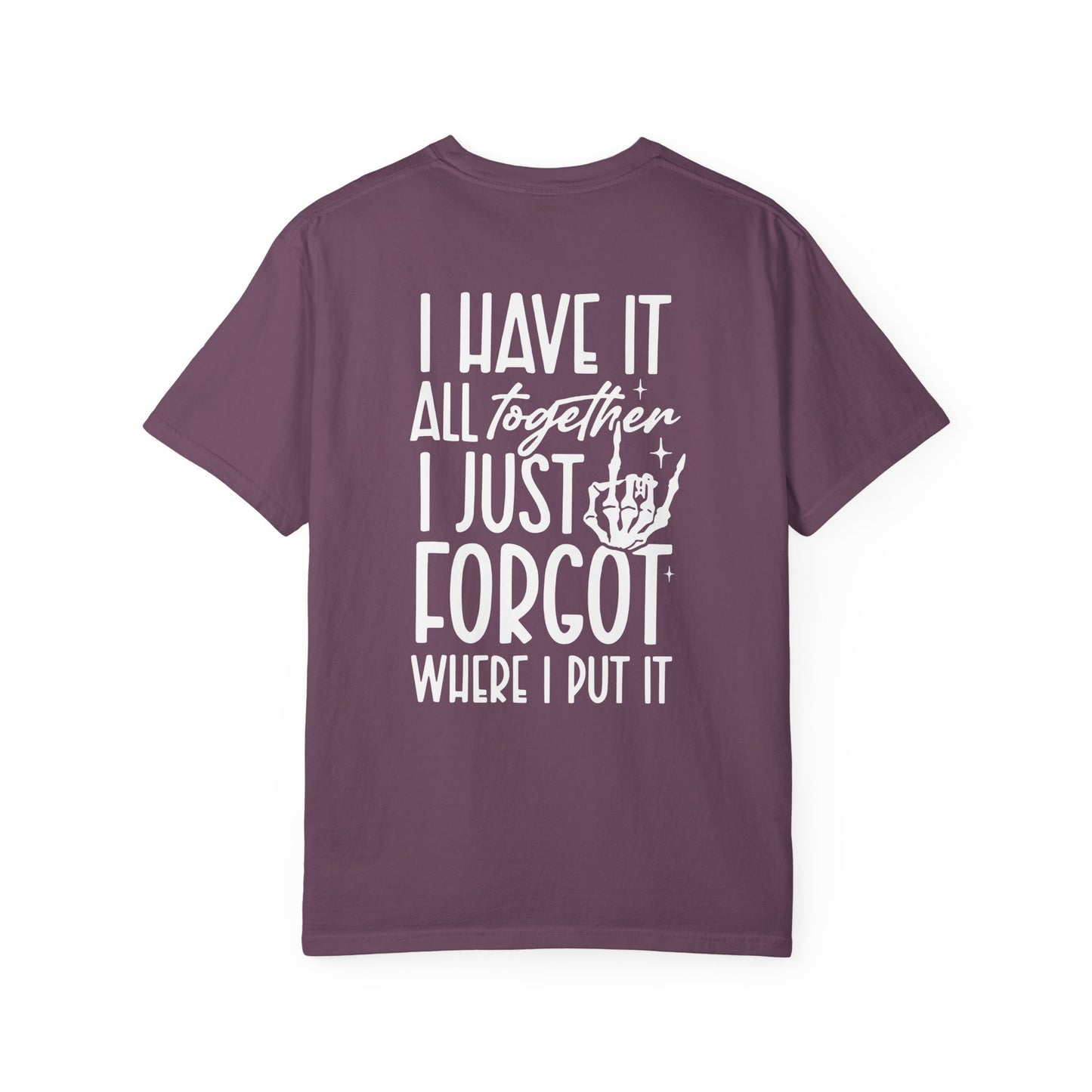 Mom Life Tee - Front& Back - White Writing