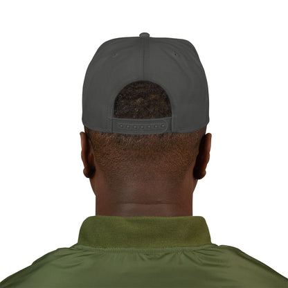 Embroidered Distressed Flag Snapback Hat