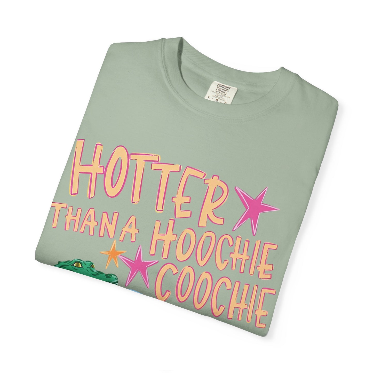 "Hotter Than a Hoochie Coochie" Alligator Pool Party Tee