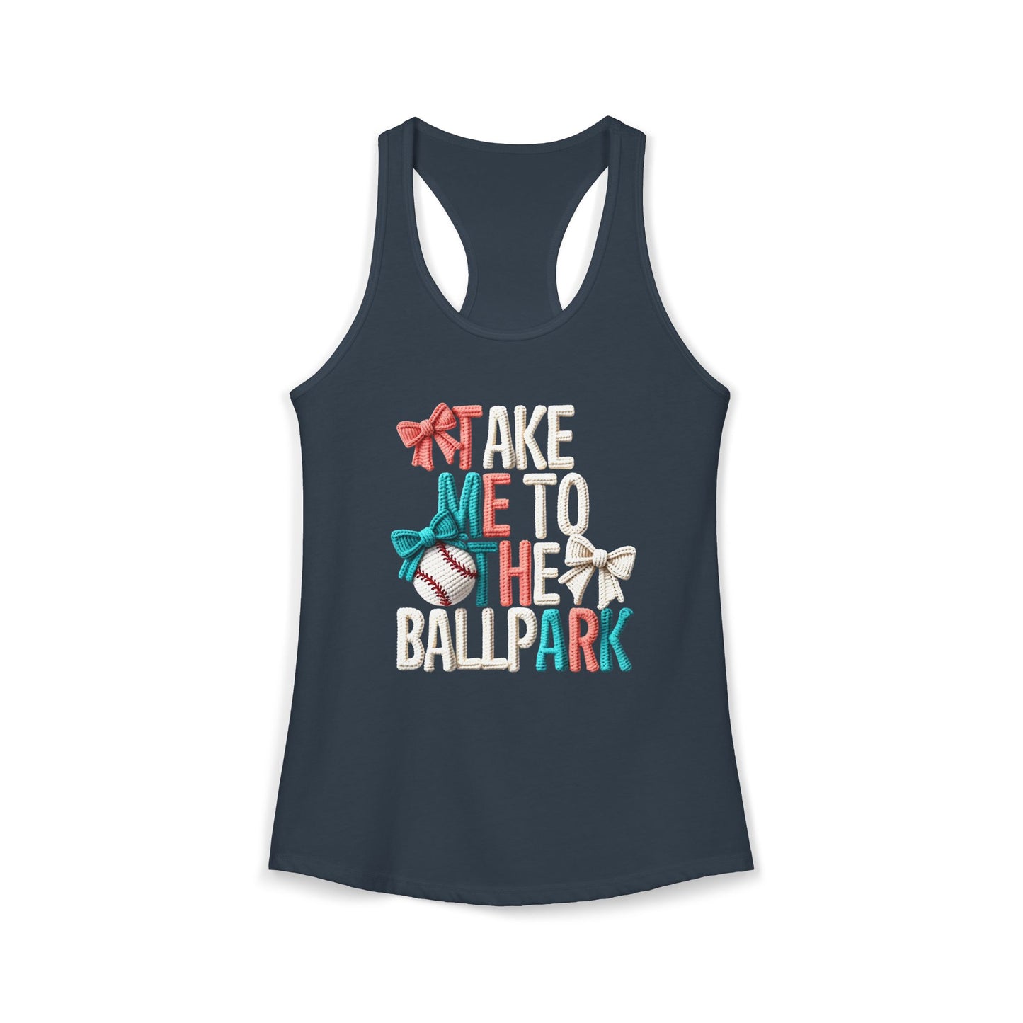 Take me to The Ballpark Racerback Tank