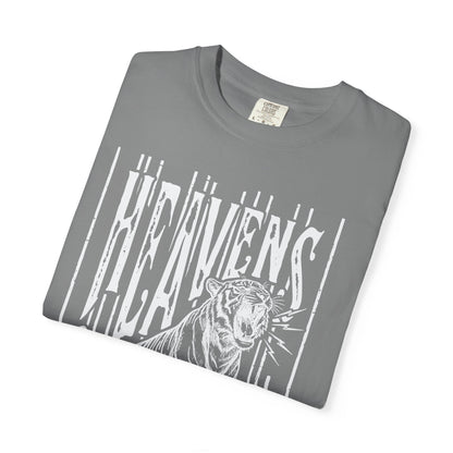 Heaven's Are Roaring Tiger Tee- Purple Writing