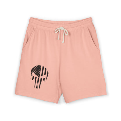 Skull Flag Sweat Shorts — Lightweight Garment-Dyed Fleece