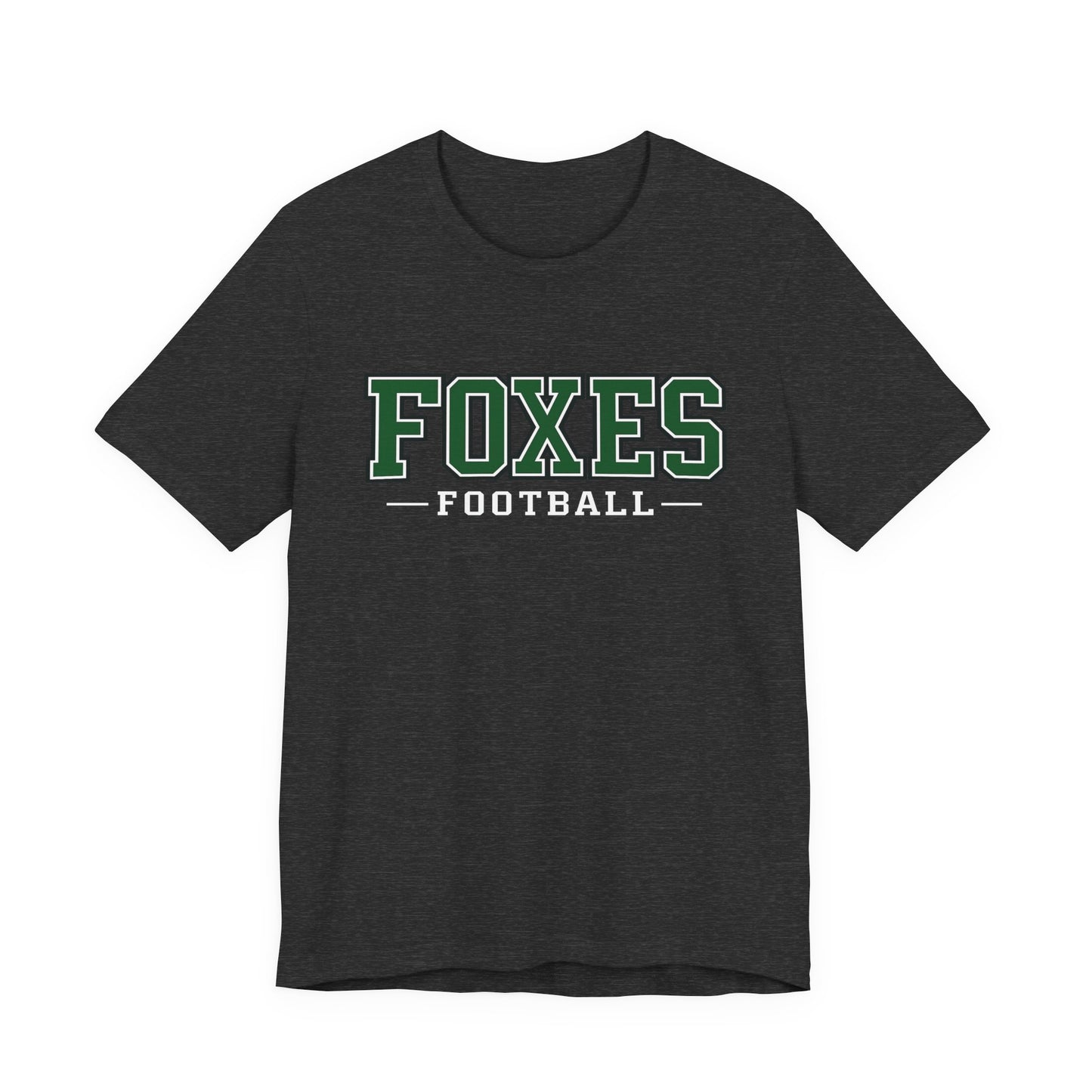 Foxes Football Tee — Green Collegiate Team Shirt